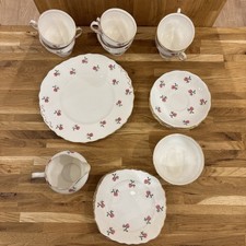 Vintage Colclough  Fragrance 7433 Rose buds bone china tea set 22 Pieces