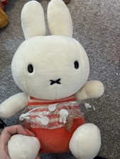Large Vintage Miffy Sekiguchi Swimming Plush Soft Toy with Inflatable Ring