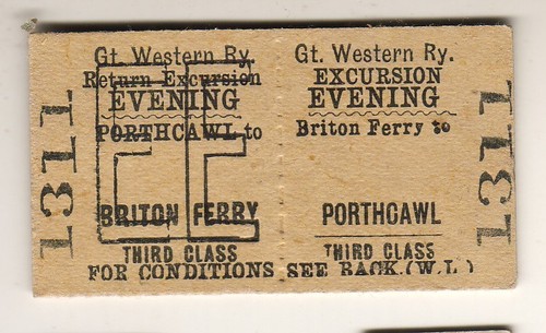 Railway ticket gwr briton - railway, ticket: