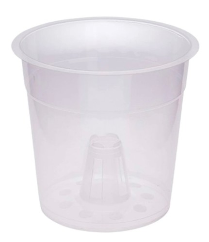Orchid pots clear 9cm x6 - orchid,