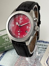 Rare 90's Seiko 5M22-6C30 red dial SUS AGS watch With Box And Papers