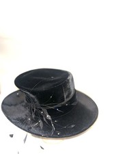 Peter Bettley London Vintage Black Hat  Feather Detail Ideal For Funeral