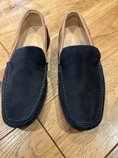 Men's Anatomic & Co. Gel Casual Fit Shoe Size 41 Navy Suede/tan Trim