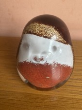 Scottish Borders Art Glass Hand Crafted Robin Paperweight 8 Cm Tall