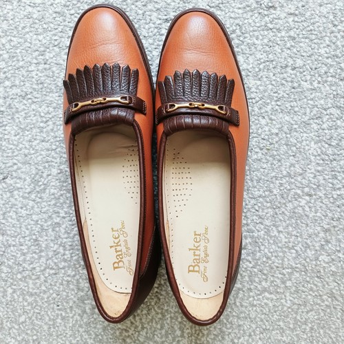 Barker brown leather tassel - brown,