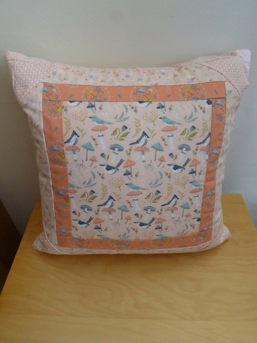 Inch peach pink cushion - /,