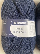 Knitting crochet yarn job lot bundle Patons Wool Bled Yarn 0.200kg