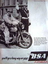 1957 Motor Cycle ADVERT -