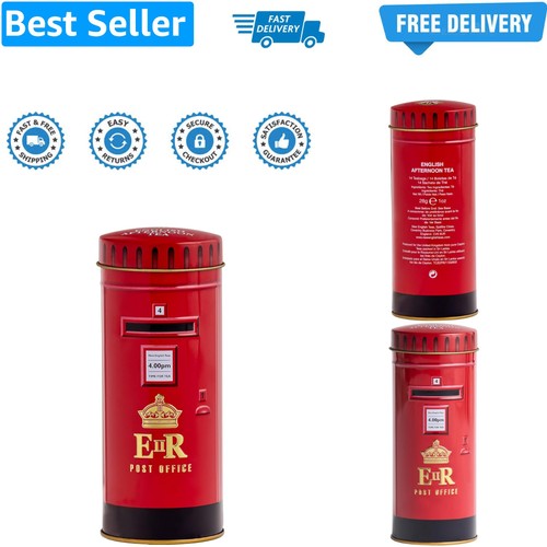British red post box tea - british,