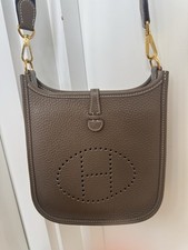 Hermes Evelyne 16 TPM Mini Etoupe Gold Hardware