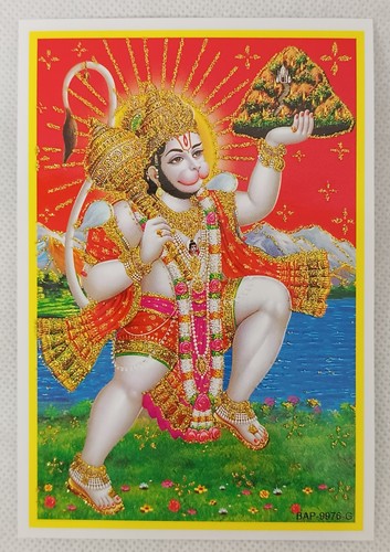 Hanuman hindu god glossy - hanuman,
