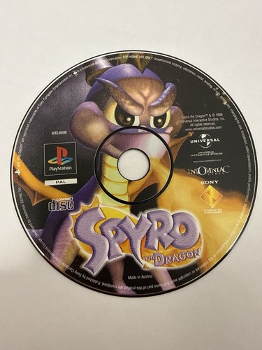 Spyro the dragon - black, label