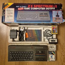 Sinclair ZX Spectrum Plus +2 Refurbished Computer 128K Dixons Vintage Tested