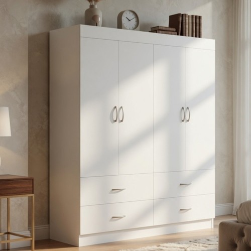 Assembled door wardrobe with - assembled,