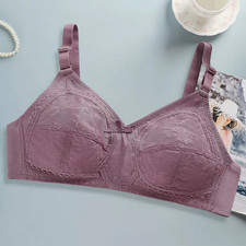 Lace Wireless Bullet Bra with Bow Detail - High Support - Full Coverage #2