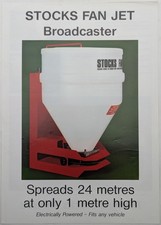 Original Richard Stocks Fan Jet Broadcaster Single Sheet Brochure, c 1980's