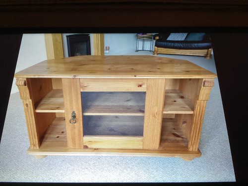 Antique pine corner unit - pine,