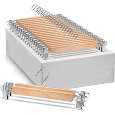 20X Wooden Hangers Bulk