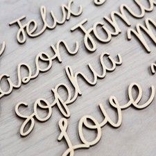 Wooden personalised names - personalised,