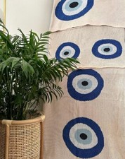 Luxury Mykonos Blanket Throw – 100% Organic Cotton, Pet Friendly, Soft Finish