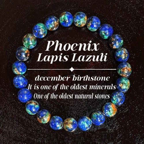 Phoenix lapis lazuli - lazuli, beaded