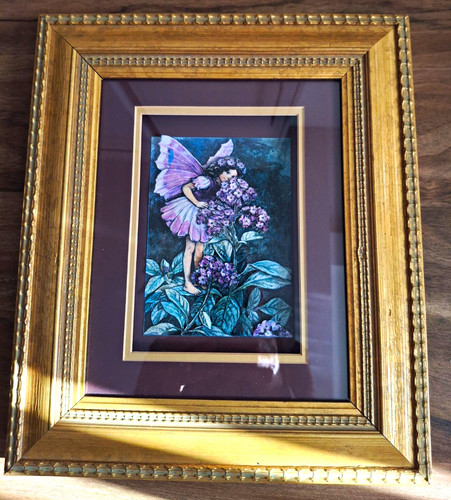 Framed decoupage print wall - print,