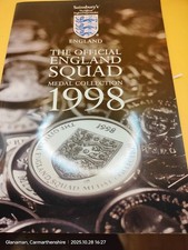 Complete set of the Official England squad medal collection from 1998