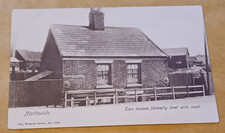 POSTCARDS VINTAGE ENGLAND NORTHWICH 2 HOUSES FORMERLY LEVEL WITH ROAD SUBSIDENCE