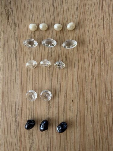 Collection glass and pearl - glass,