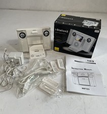 Logic3 i-Station 3 IPod Docking Station MIP103 White Speakers w/ Accessories