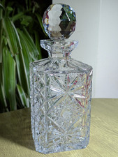 Thomas Webb crystal Royal decanter 9 1/2" older heavy quality example stunning