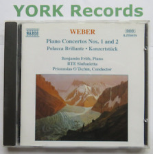 WEBER - Piano Concertos No 1 & 2 FRITH / DUINN RTE Sinfonietta - Ex Con CD Naxos