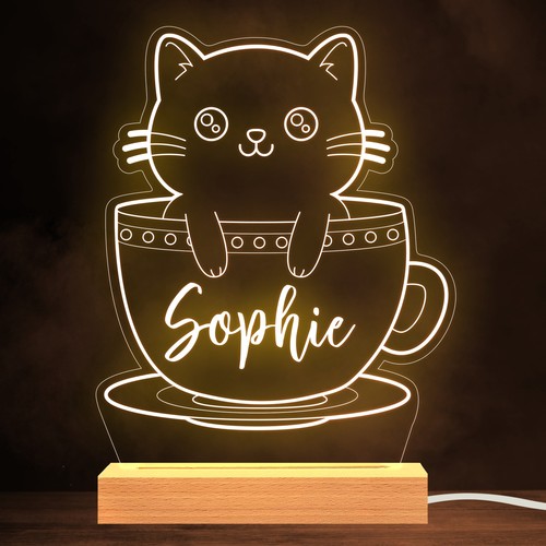 Cat teacup cute lover - cat, name
