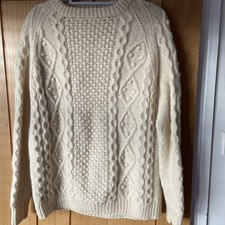 Vintage Cable Hand Knit Aran