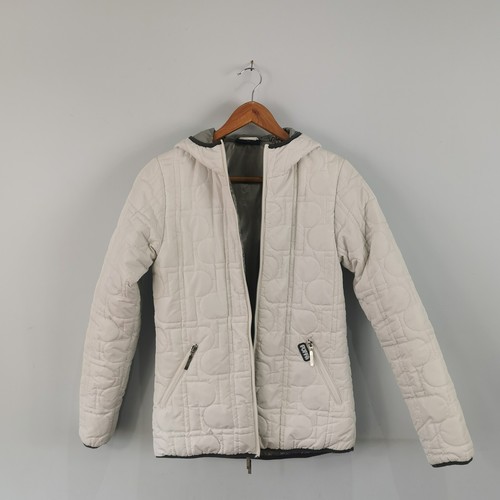 Puffa jacket white quilted - white,