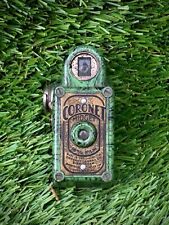Rare Green ! Coronet Midget Vintage Miniature 16mm Bakelite Camera