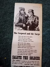 H7-7 Ephemera 1945 Advert Salute The Soldier National Savings Certificate 