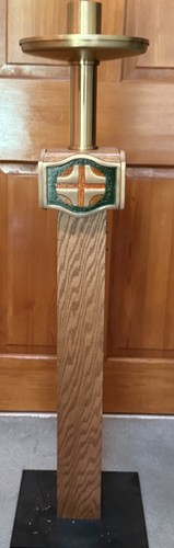 Oak paschal candlestick - oak,