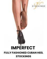 Gio Imperfect - Fully Fashioned Cuban Heel Stockings