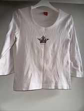 S. Oliver Three Quarter Sleeved Light Pink Top Size 10 Round Neck BN