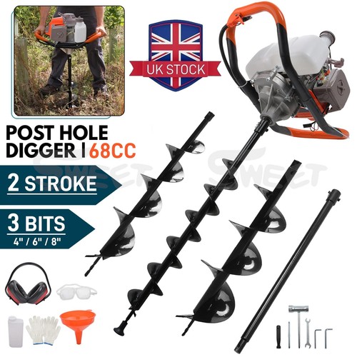 68cc petrol post hole - 68cc, borer