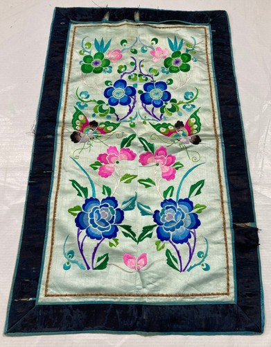 Antique chinese silk - antique, floral