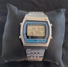 Vintage (1981) Seiko Alba Y770-5070 LCD Watch Steel Case Working Condition