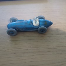 DINKY TALBOT LAGO T26C RACING CAR 23K BLUE WITH BLUE METAL HUBS VINTAGE 1953-54