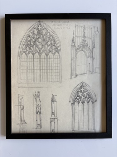 Antique framed architectural - framed,