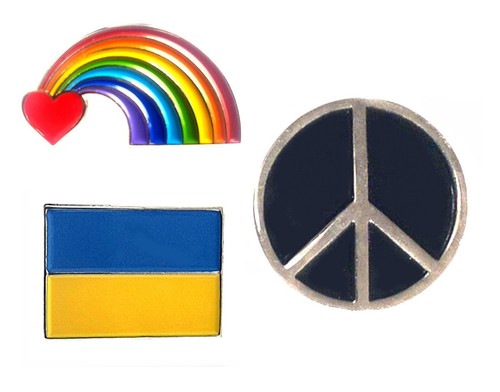 Ukraine flag peace - ukraine, cnd/rainbow