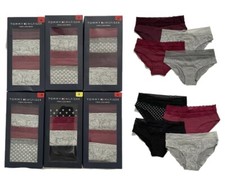 Tommy Hilfiger Women's Briefs 4 Pack Lace Panties Soft Cotton Knickers S & M