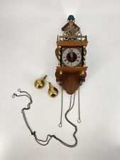 * WALL CLOCK ART NOUVEAU WUBA ZAANSE STYLE PENDULUM CLOCK ATLAS VINTAGE 1950s