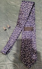 Guthrie & Valentine Savile Row Blue Tie And Cufflink Set