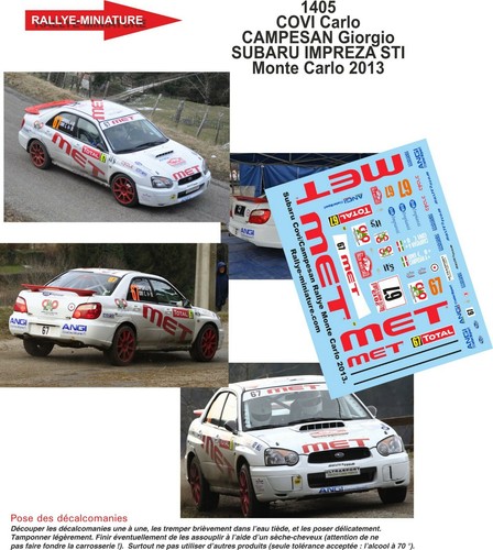 Decals ref 1405 subaru - 1405,
